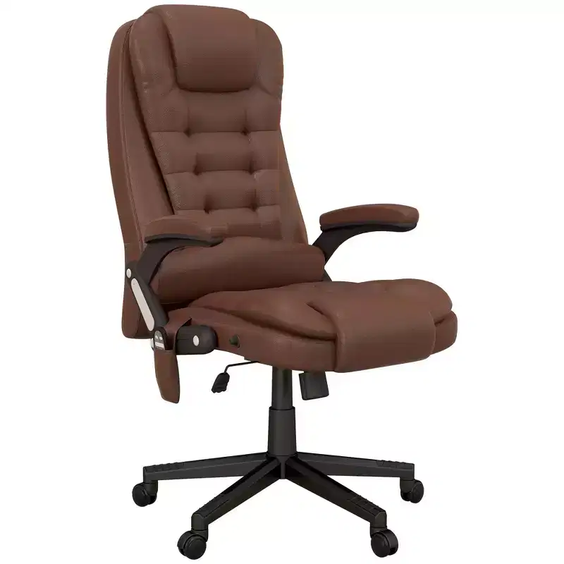 HOMCOM High-Back Massage Office Chair, Heated Reclining Computer Chair with Remote
