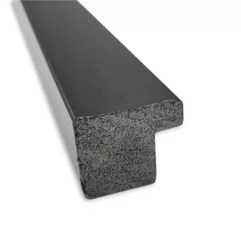 28 x 28 Non-Beveled Bathroom Wall Mirror Jet Black - Amanti Art: Modern Square Polystyrene Frame, Includes Mounting Hardware