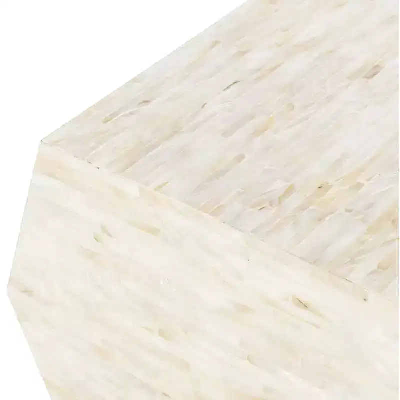 Lea Mosaic Geometric Side Table - TRB1010A - Multi/Light Beige - Safavieh