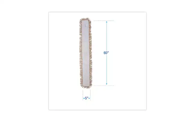 Boardwalk Industrial Dust Mop Head, Hygrade Cotton, 60w x 5d, White