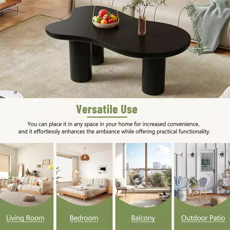 MDF Cloud Coffee Table 44'' x 25.9'' x 15.7''