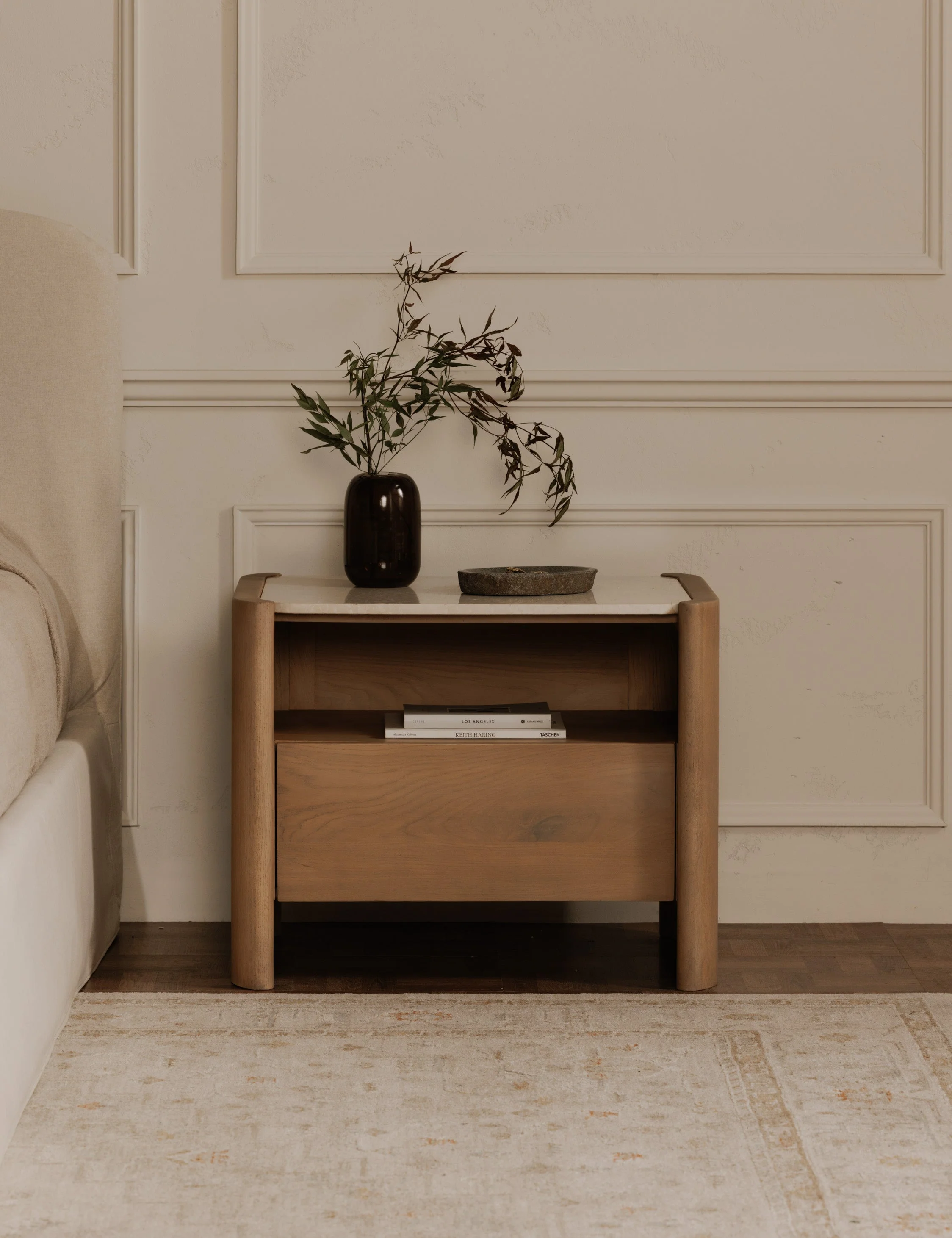 Nightstand - The nightstand brings a modern Scandi style to your bedside
