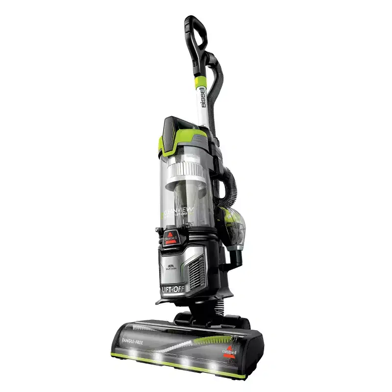 BISSELL CleanView Allergen Pet Lift-Off Upright Vacuum 3059 13" Cleaning Path Green: HEPA Filter, Bagless, Pet Hair, 25ft Cord, 5-Year Warranty