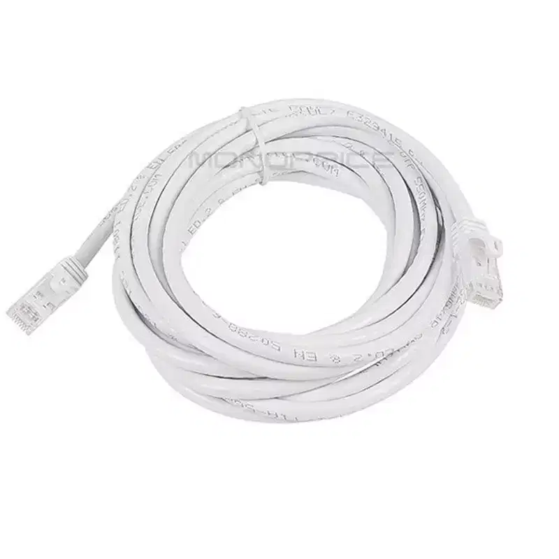 Monoprice Cat6 Ethernet Patch Cable - 14 Feet - White | Network Internet Cord - RJ45, Stranded, 550Mhz, UTP, Pure Bare Copper Wire, 24AWG - Flexboot