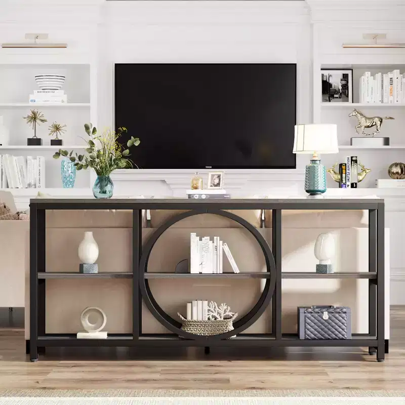 Lantine 70.9 inches 3-Tier Extra Long Console Table
