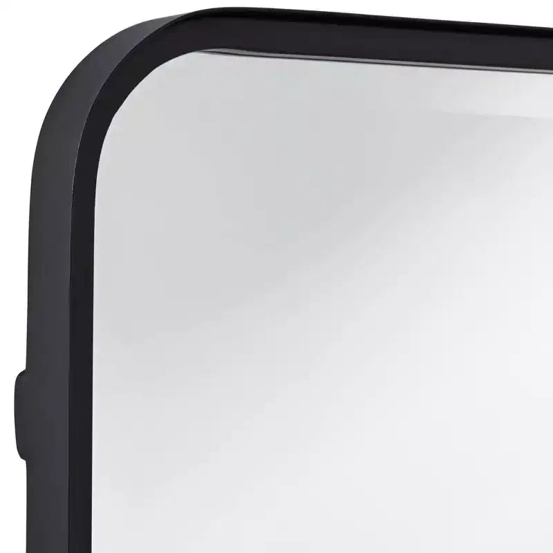 Uttermost Soren Black 24 x 34 Rounded Edge Rectangular Mirrors Set of 2
