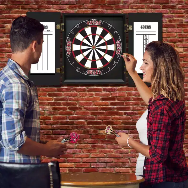 NFL San Francisco 49ers Fan's Choice Dartboard Set