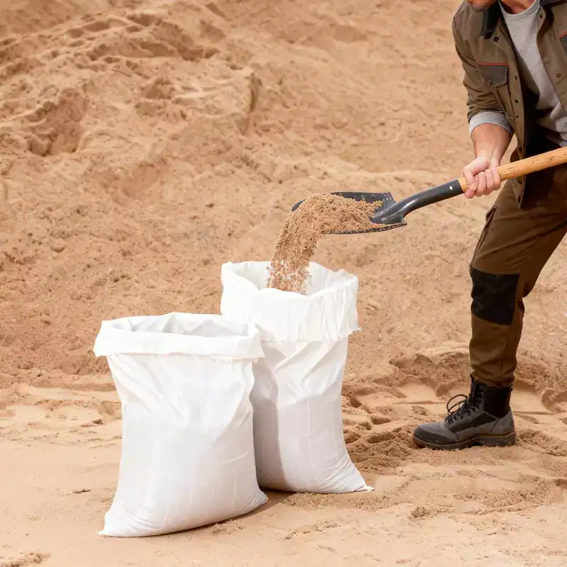 VEVOR Empty Sandbags, 500 Packs 16 x 26 in, 50lb Capacity Woven Polypropylene Sandbags, Tear-Resistant & UV-Resistant Sand Bags, White