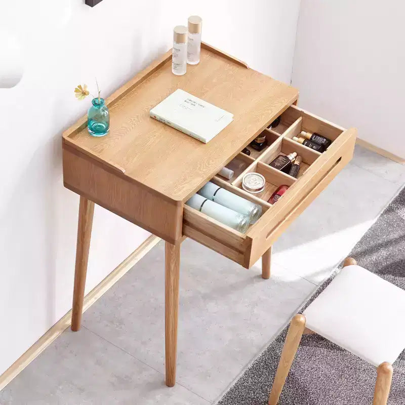 GDFStudio Taylor Compact Solid Wood 23.62 W Vanity Tables with Divided Drawer