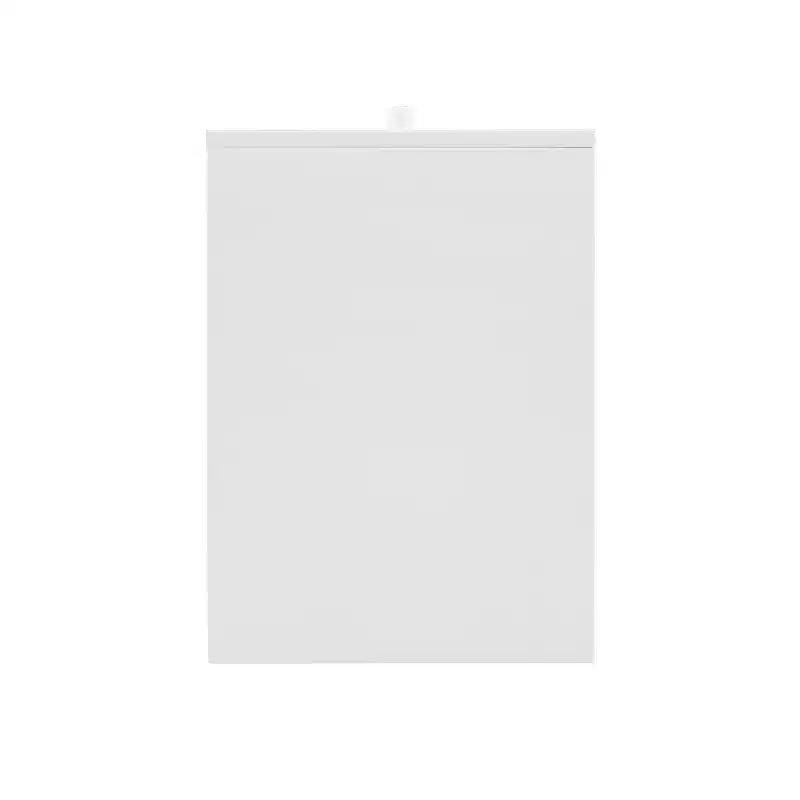 Wedeln 3 Drawer Rolling File Cabinet White Finish Wood - Powell: Mid-Century Modern, Veneer, Metal Hardware