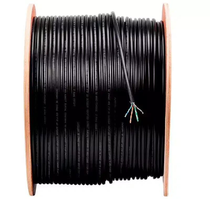 Monoprice Cat5e Ethernet Bulk Cable - 1000 Feet - Black | Network Internet Cord - Solid, 350Mhz, UTP, Pure Bare Copper Wire, Outdoor, 24AWG, No Logo