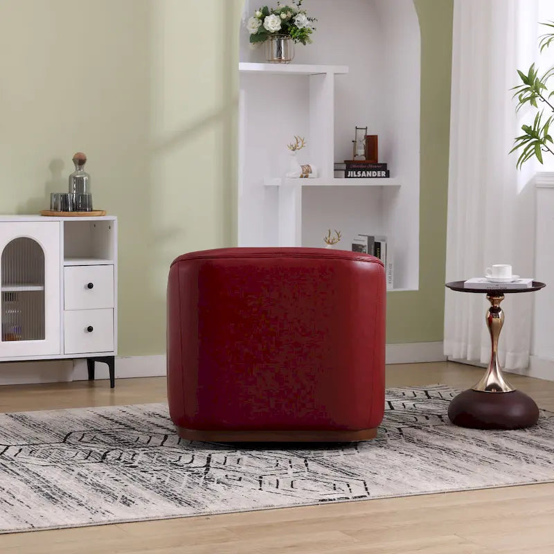 360-Degree Swivel Barrel Accent Chair