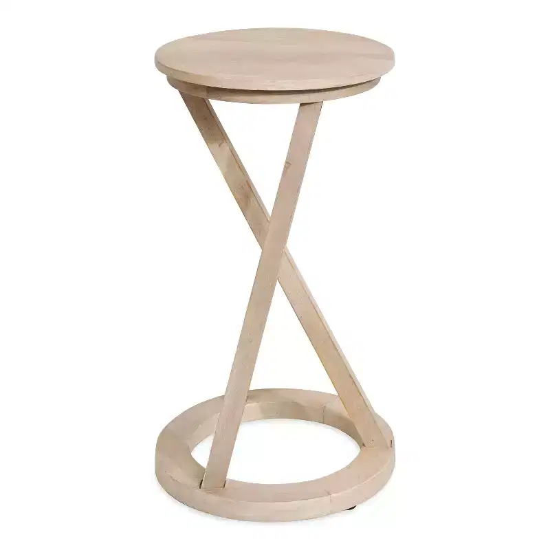 Kate and Laurel Aja Modern Wood Accent Table