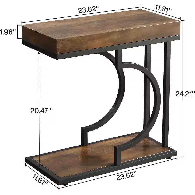Lantine 23.6 Narrow Side Table