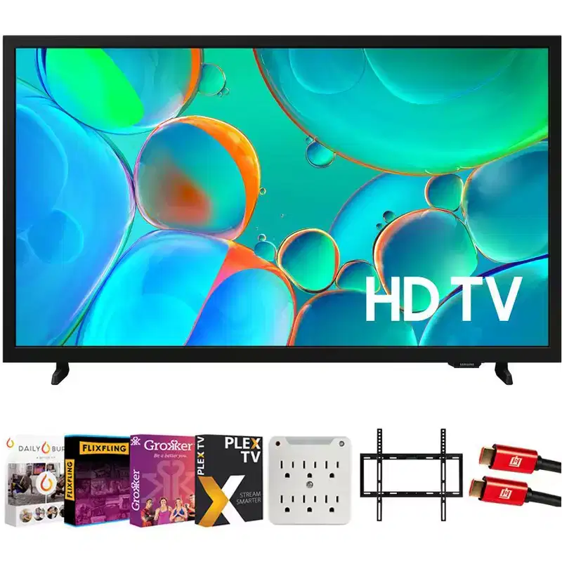 Samsung 32 inch HD H5000F 720P Smart TV (2025) with TV Mount and Accessories