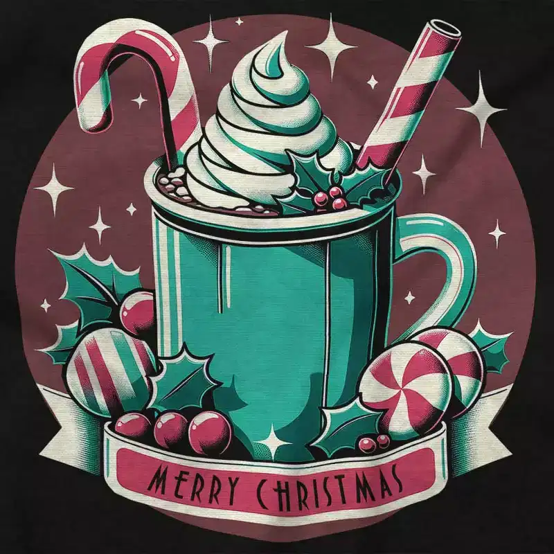 Xmas Merry Christmas Hot Cocoa Mug Hoodie Sweatshirt Women Men Brisco Brands