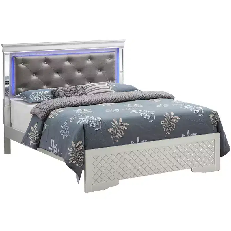 Passion Furniture Verona and Queen Panel Beds