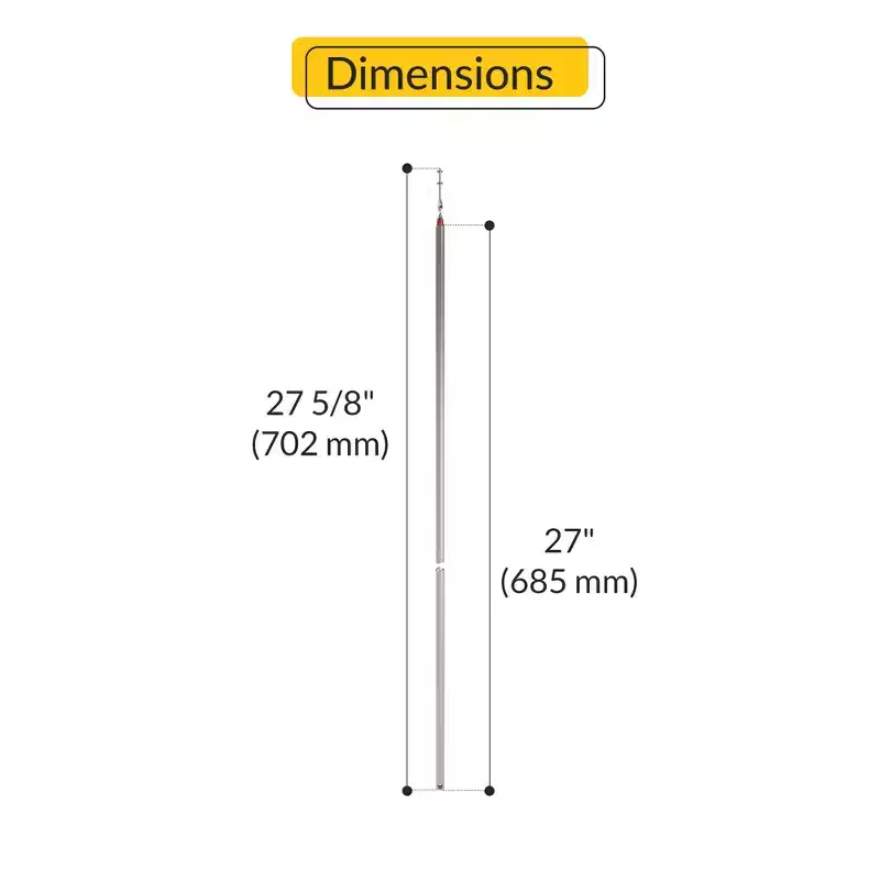 Brixwell 76-Sms27r Spiral Window Balance 27 Tube Length Red Bearing