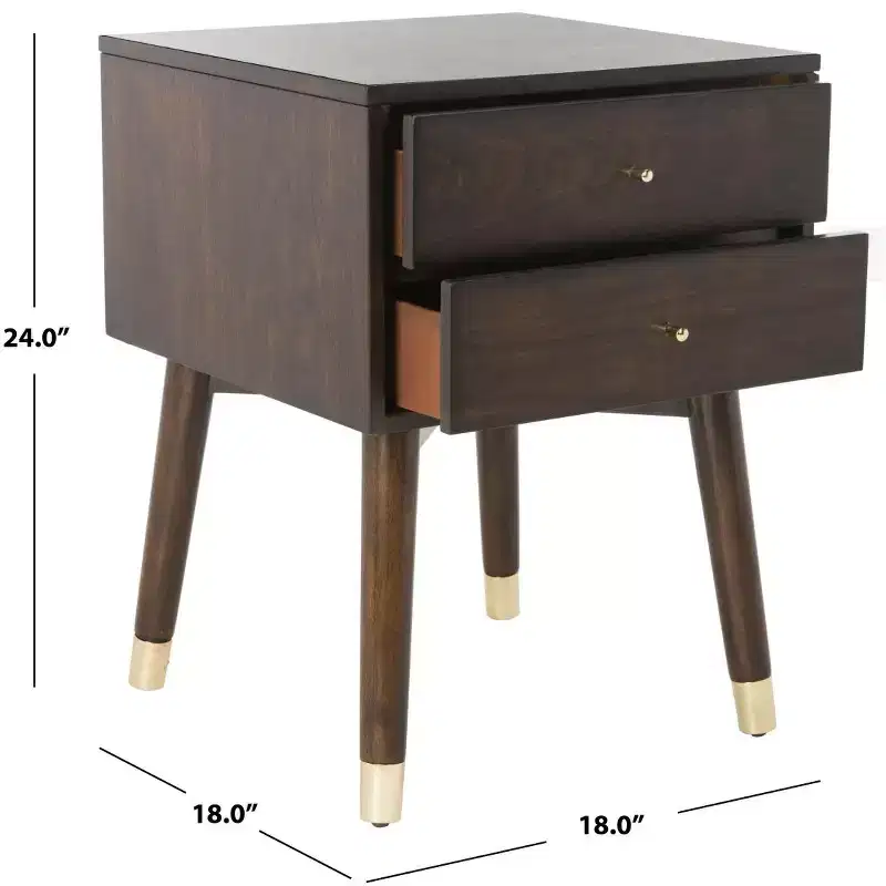Lyla Retro Nightstand - FOX6234 - Safavieh Couture