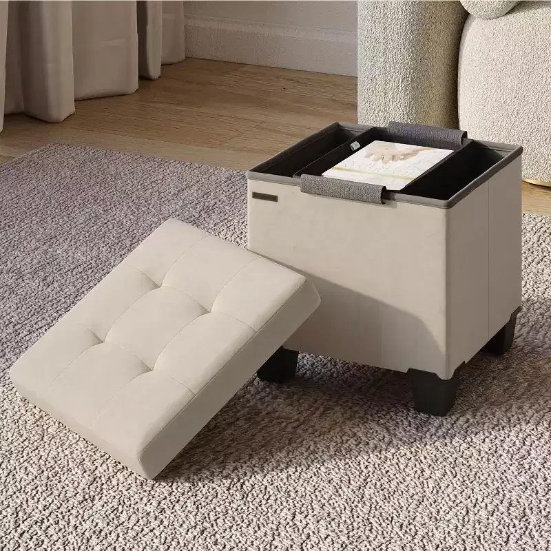 Storage Ottoman for Bedroom End of Bed, Velvet Storage Bench, Large Storage Ottoman Bench, Entryway Bench with Storage