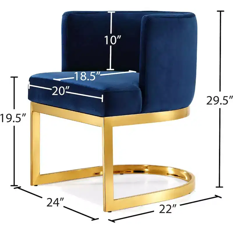 Meridian Furniture,Gianna Velvet Dining Chair