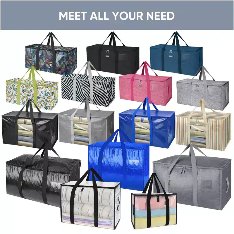 Narwey 8-Pack Oversized Moving Bags with Reinforced Handles
