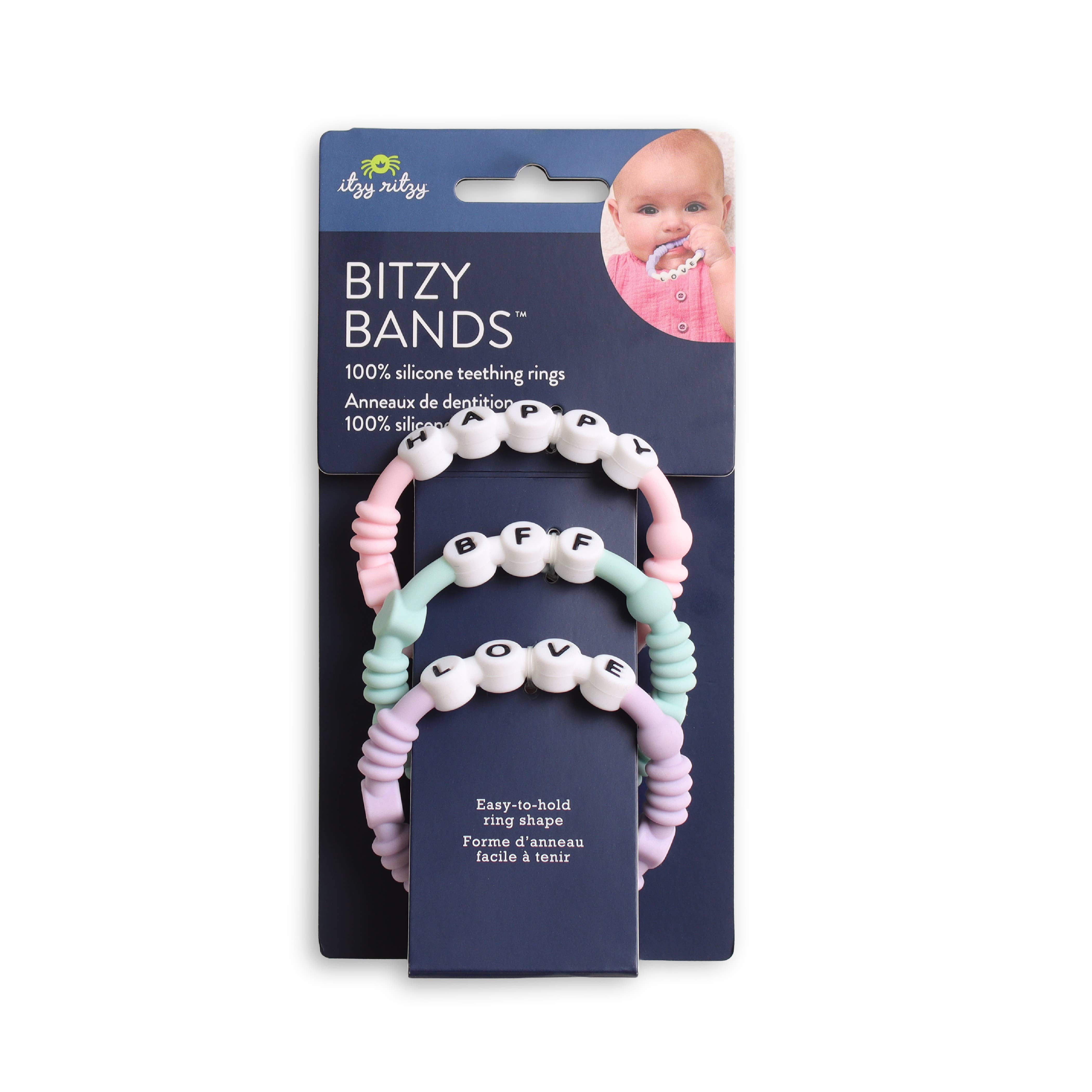 Silicone Teething Rings Set of Three for Babies