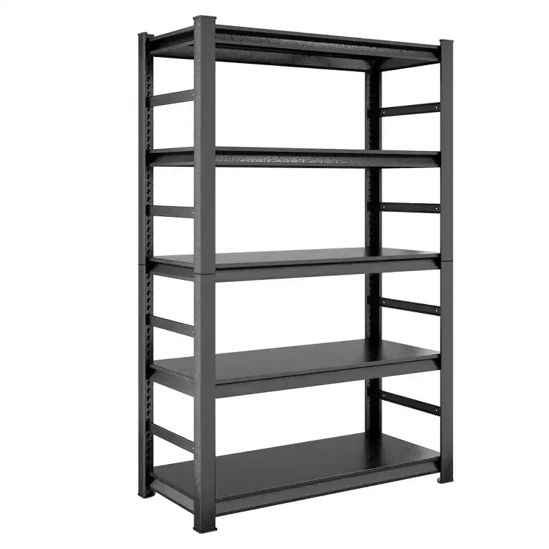 Clihome 78H Heavy Duty Shelving Unit 5-Tier,2000 lb Capacity Steel Rack, Adjustable Shelves with Side Rails Storage Shelf