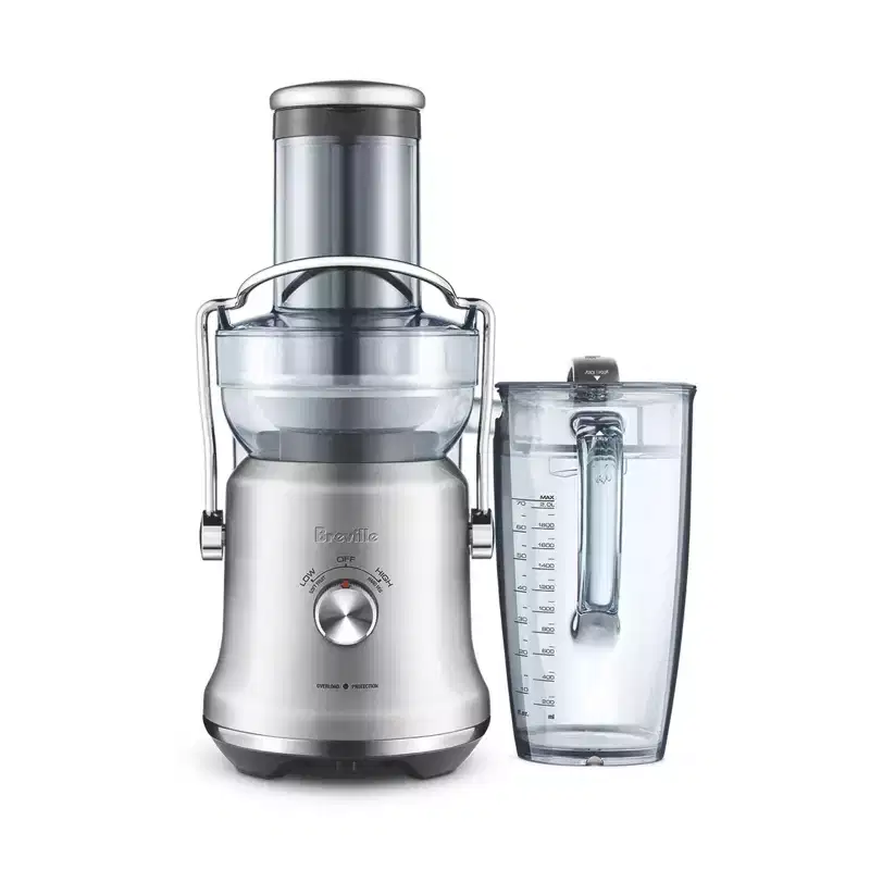 Breville Juice Fountain Cold Plus Brushed Stainless Steel BJE530BSS: 1000W Electric Juicer, 2 Speeds, Dishwasher-Safe Parts