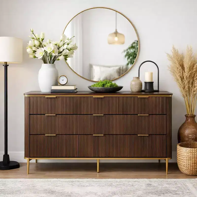 Fluted 7-Drawer Modern Dresser, 54