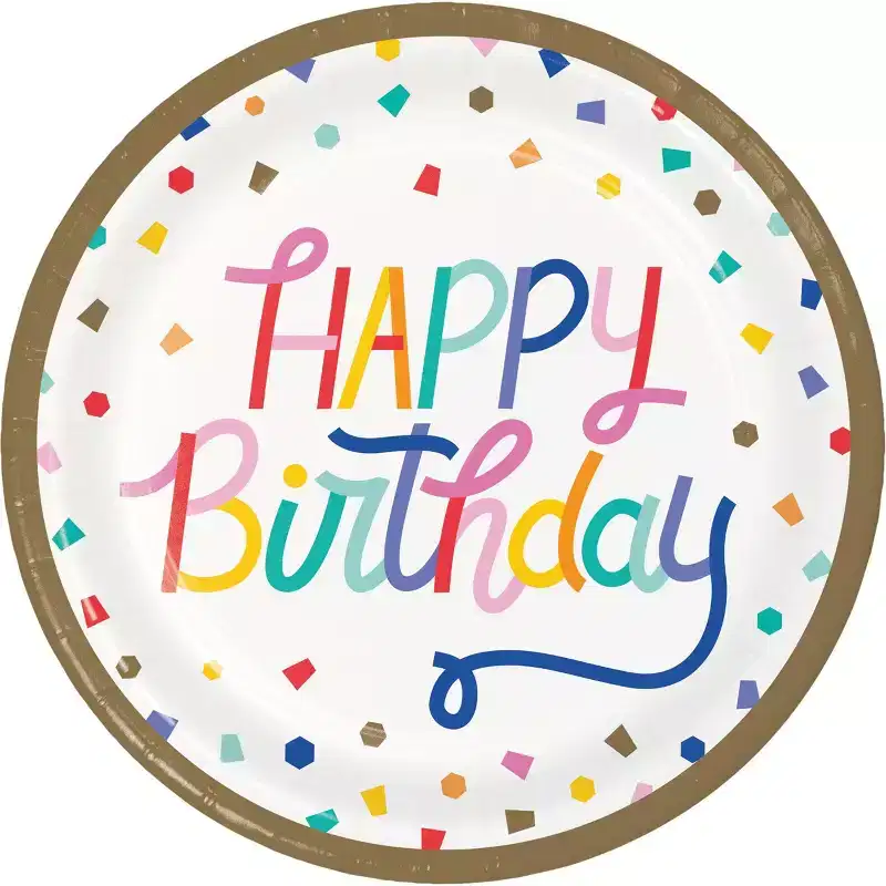 Creative Converting Birthday Confetti Party Supplies Kit 57ct