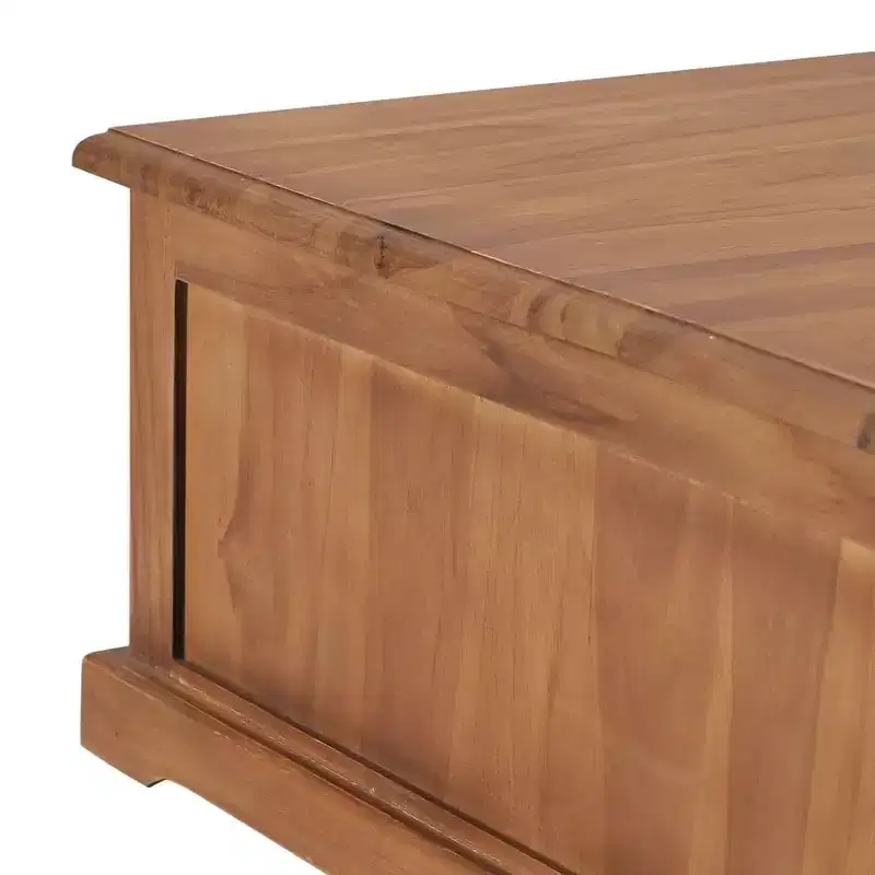 vidaXL Coffee Table 26.8x26.7x11.8 Solid Teak Wood
