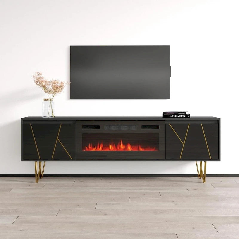 70.9-Inch Fireplace TV Stand for TVs up to 80 Inches