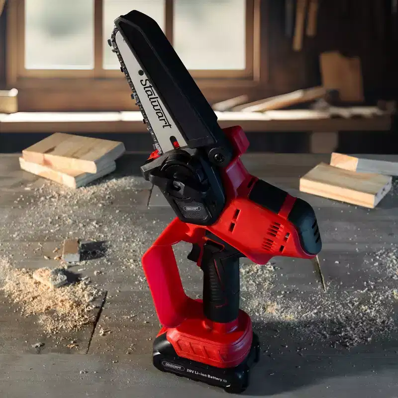 Stalwart Mini Chainsaw with Rechargeable Battery
