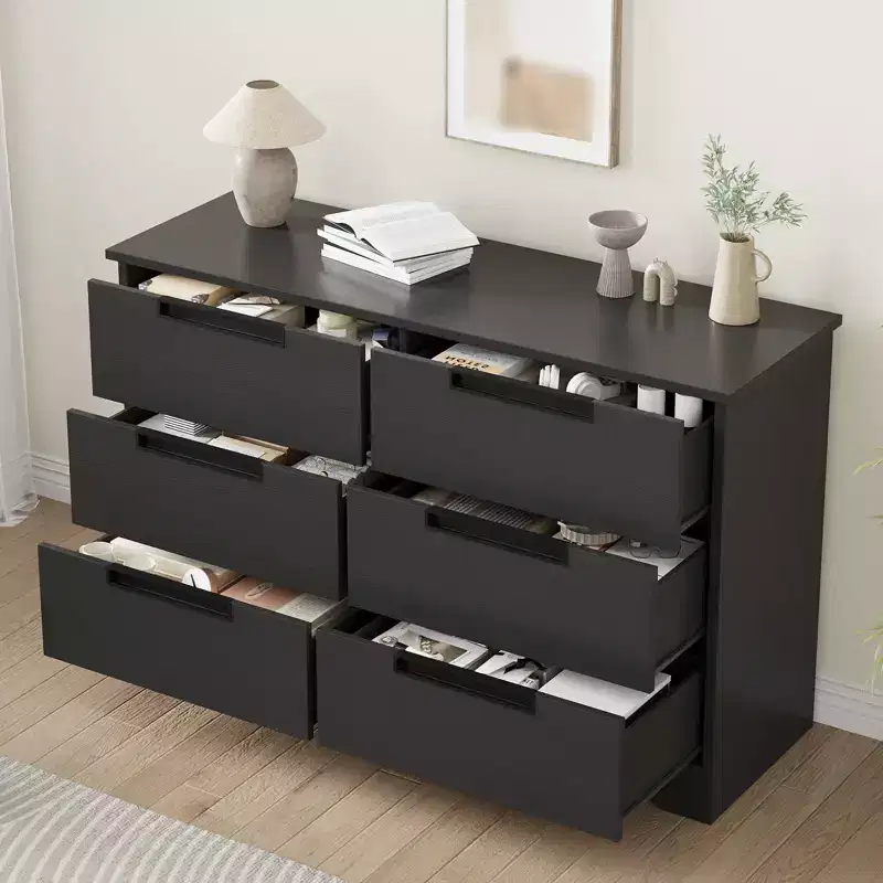 Wood 6-Drawer Chest of Drawers 46.8