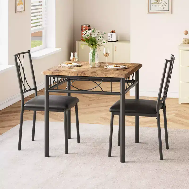 Garvee Dining Table Set, Dining Table Set: Small Rectangle Table & Chairs for Kitchens, Dining Room