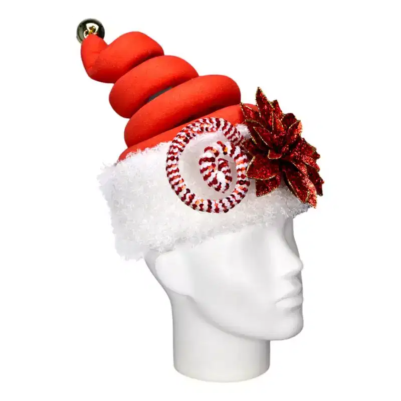 Foam Party Hats Swirl Christmas Hat