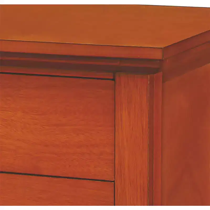HomeStock Hammond Nightstand  26H x 24W x 18D , Drawer & Durable Oak Finish