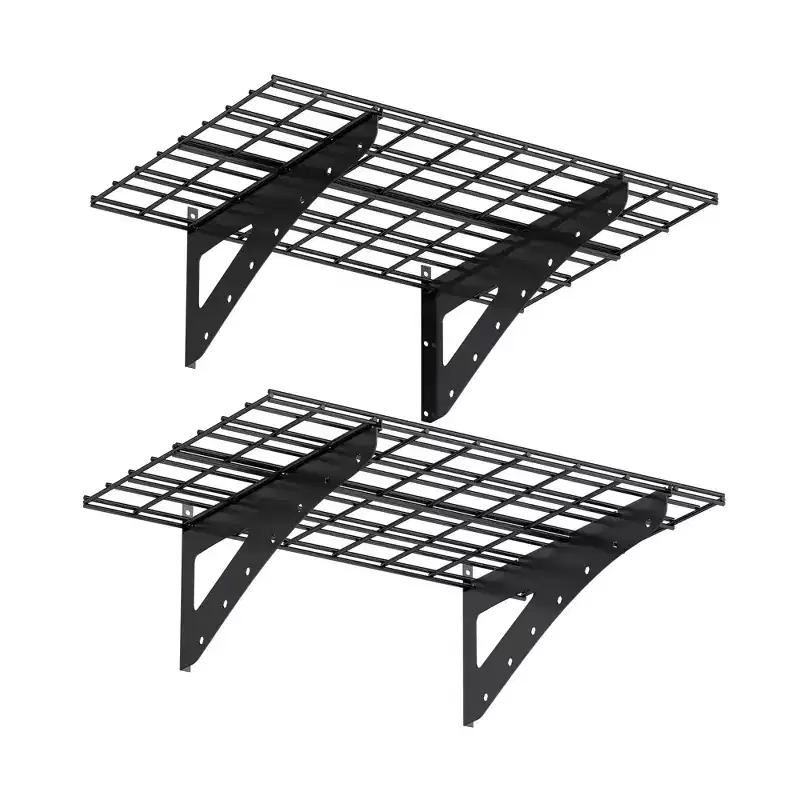 23.6x35.4-Inch Heavy-Duty Wall Mounted Metal Storage Shelf, Multi-Functional Wall Shelf