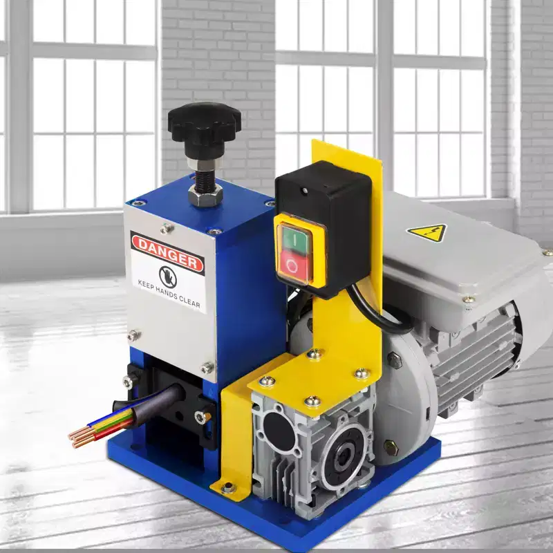 VEVOR Automatic Electric Wire Stripping Machine 0.05-0.98,Portable Dark Blue Wire Stripper, Wire Stripping Machine Tool (Dark Blue)