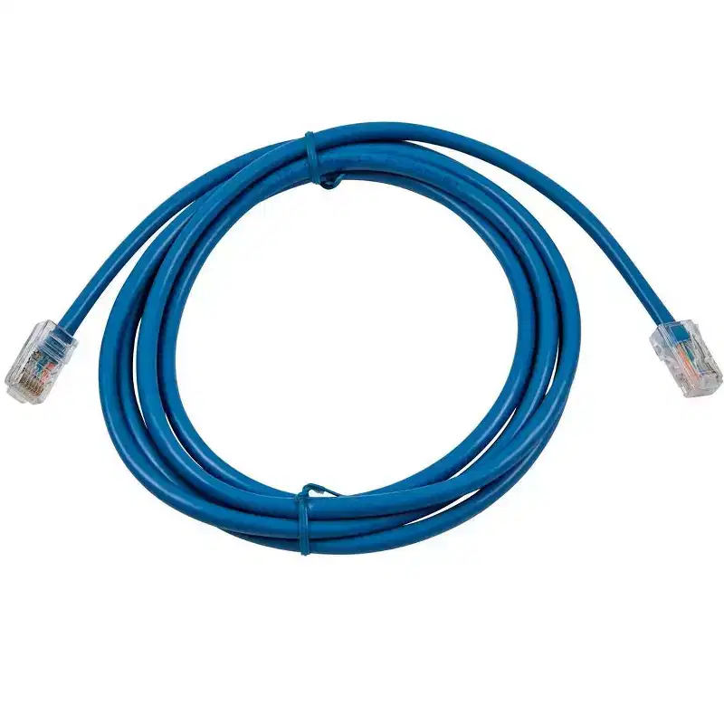 Monoprice Cat5e Ethernet Patch Cable - 7 Feet - Blue | Network Internet Cord - RJ45, Stranded, 350Mhz, UTP, Pure Bare Copper Wire, 24AWG - Zeroboot