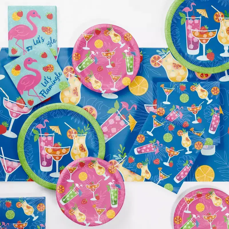Say Hooray! 64ct Summer Sippin Toes in the Sand Beverage Paper Disposable Napkins