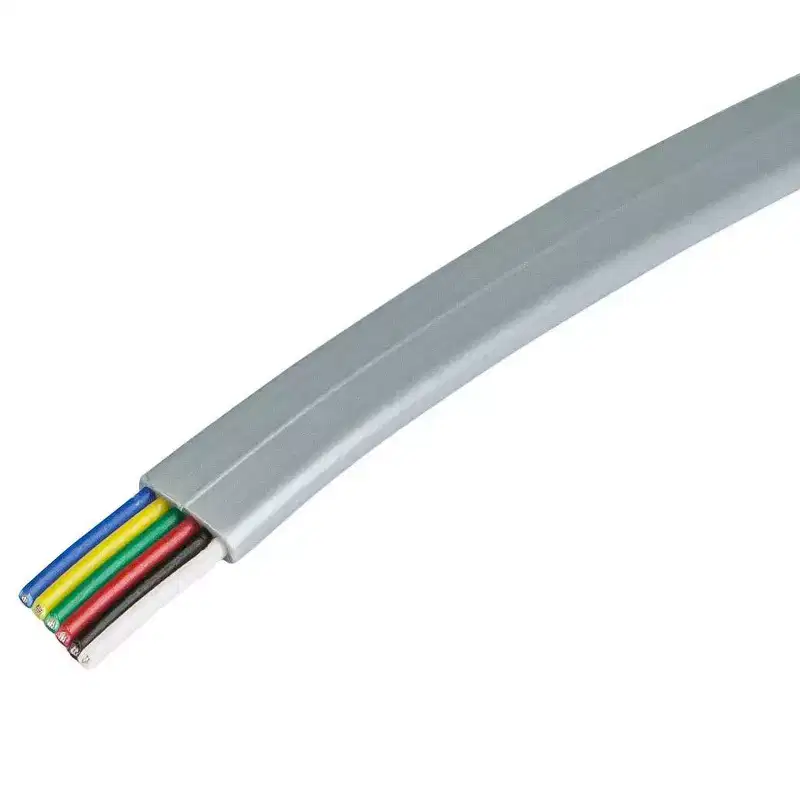 Monoprice Stranded Bulk Phone Cable - 1000 Feet - Silver | 6 Conductor, 26AWG, Flat Cable