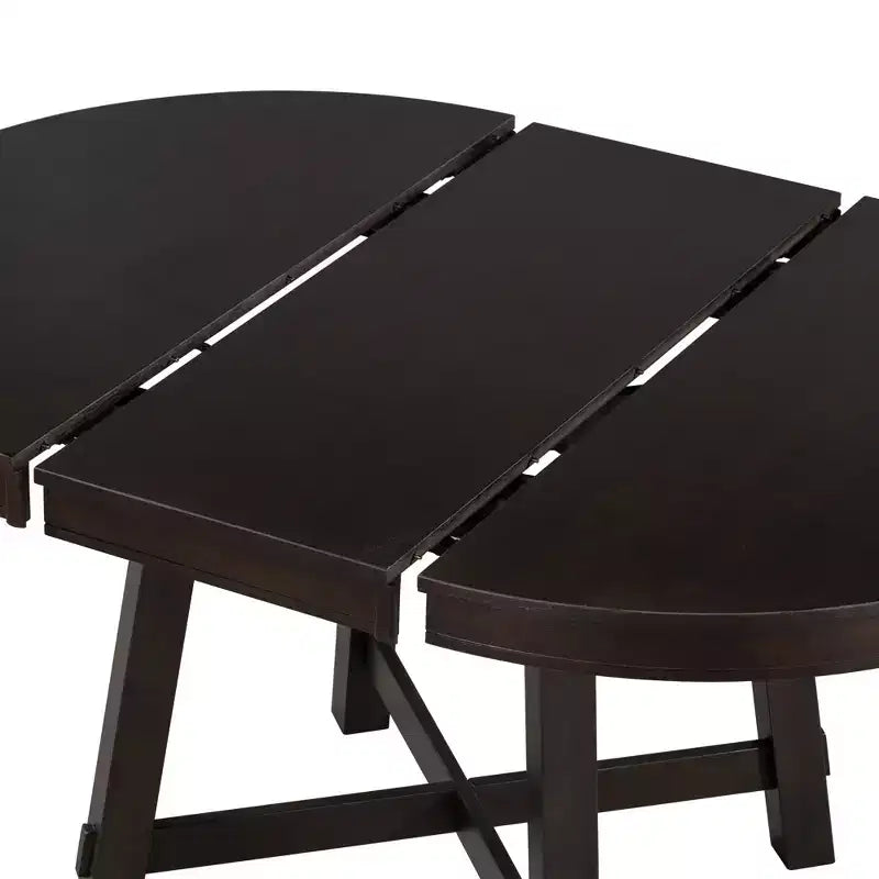 Farmhouse Dining Table with 4-Leg X-Shaped Base and 16