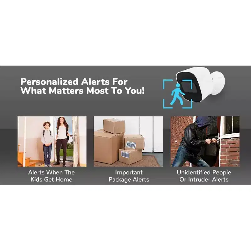 EDENN AI-Powered Smart Security Camera  Indoor/Outdoor Surveillance with Motion Detection, Night Vision & Real-Time Alerts