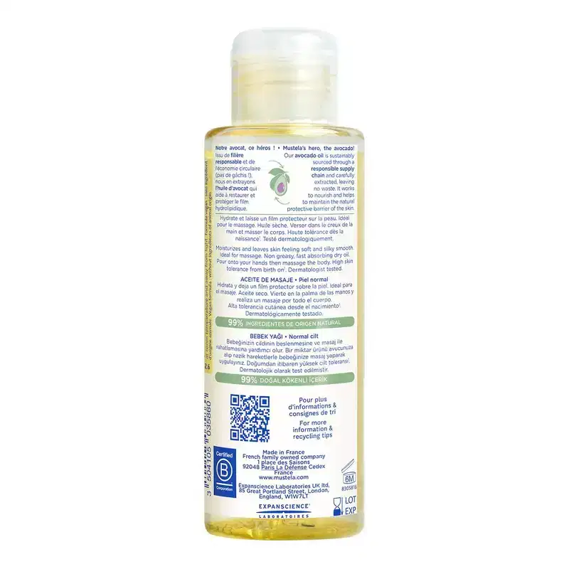 Mustela Baby Oil - 3.38 fl oz