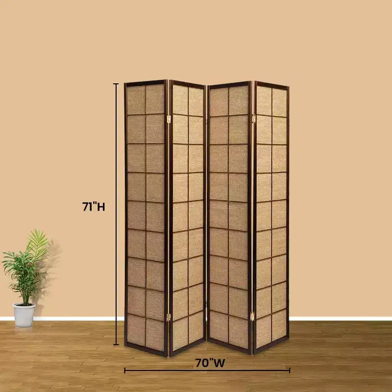 Legacy Decor Room Divider Privacy Screen Rattan Cane Webbing Insert
