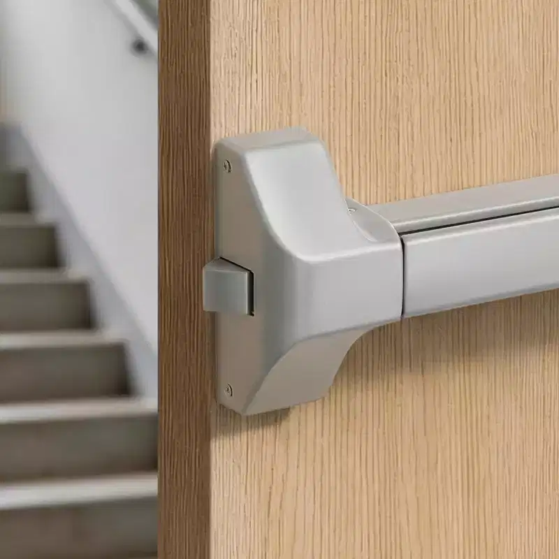 VEVOR Push Bar Panic Exit Device, 28 Premium Metal Commercial Panic Bar for Exit Doors, with Warning Sticker, Easy Installation, Silver