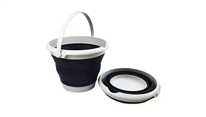 SAMMART 8.5L (2.2 Gallon) Collapsible Plastic Bucket, Size 31cm Dia