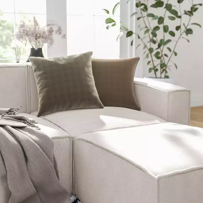 Merrick Lane Modular Right Side Chair with Arm Rest